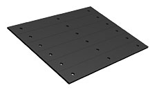 Number Plate Bracket, Rigid Bridge, Kit
