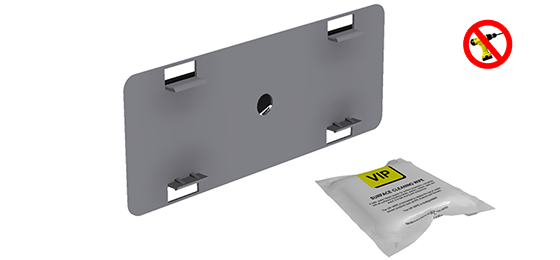Platform, Flexiplate, Sizes 2F & 4F, Adhesive Backing Plate Kit

