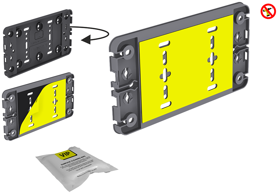 Platform, Universal, Small, with Adhesive Backing, Kit
