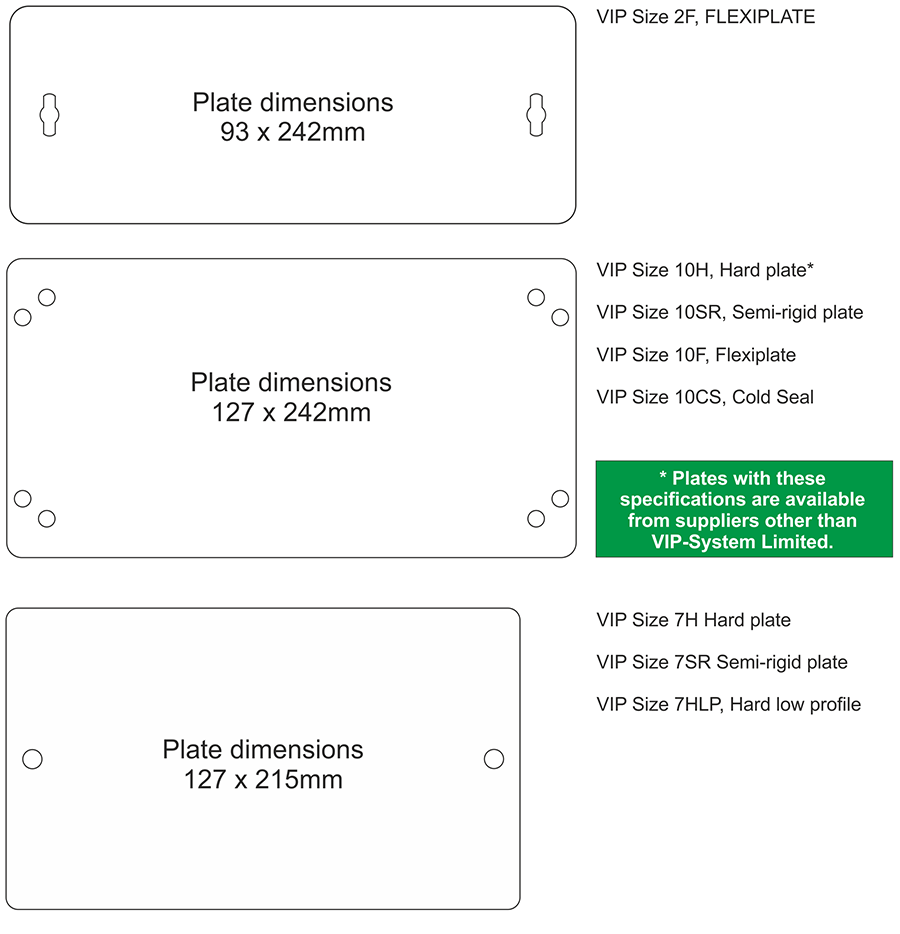 Platform, Universal, Small, with Adhesive Backing, Kit
