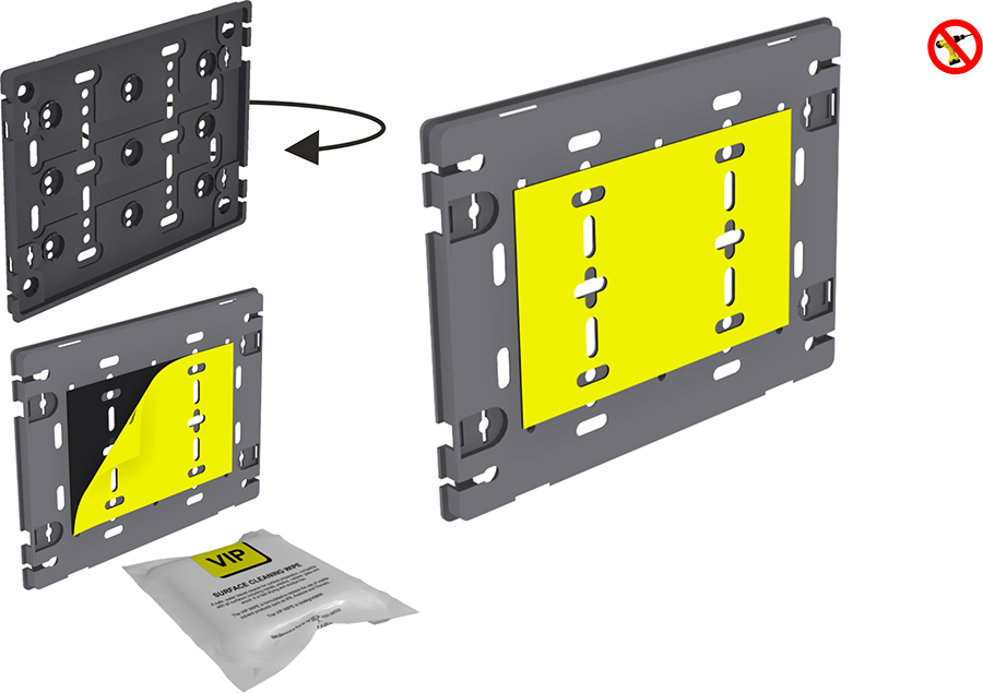 Platform, Universal, Large, with Adhesive Backing, Kit
