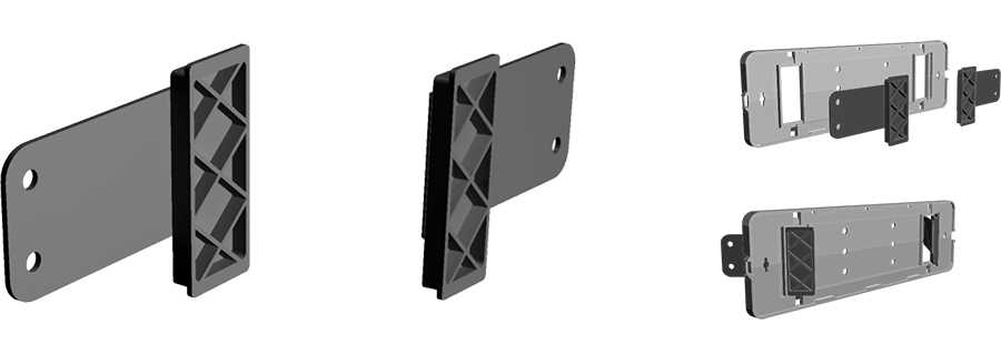 Platform, Flexiplate, Size 12F, 3rd Party Bracket Fitting, LH/RH, Kit